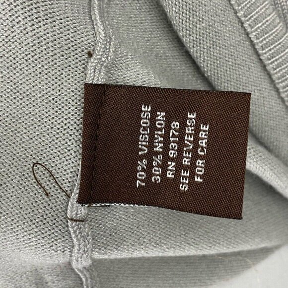 Adrienne Vittadini Women’s NWT Gray Cowl Neck Designer Knit Sweater Medium/C34 - Picture 6 of 6